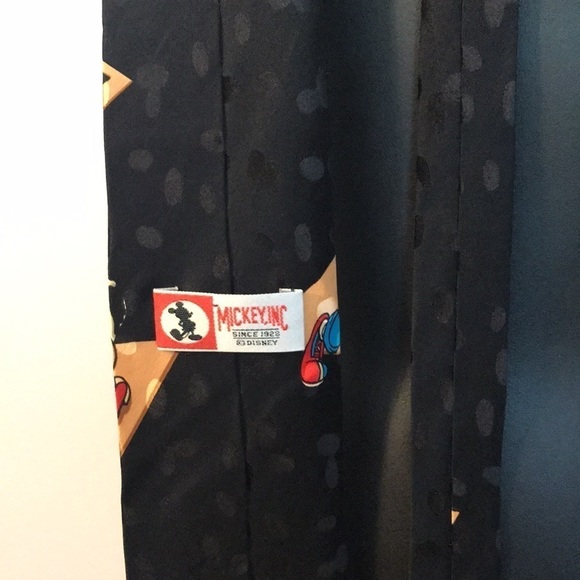 Disney Mickey Inc. Vintage Tie Mickey Bowling Silk - Picture 14 of 15